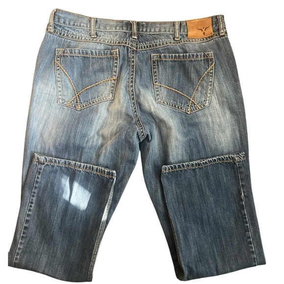 Men's Wrangler 20x Vintage Boot Cut Blue Jeans - Picture 5 of 10